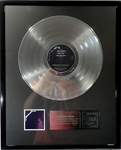 Metallica - Metallica Black Album Platin Schallplatte (goldene Gold Record)