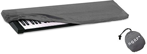 HQRP Tastaturtaubschutzhuelle/Graue Staubabdeckung Kompatibel zu Yamaha P-115 / P115 / P-115B / P115B / P-115WH / P115WH Digital Klavier Synthesizer