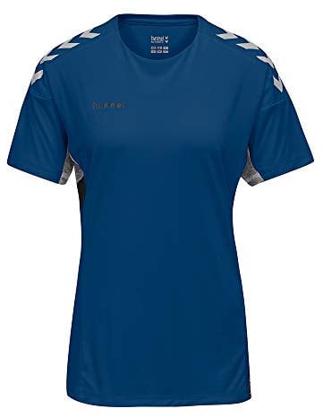 hummel Tech Move Trikot Kurzarm Damen F9001 blauweissgrau, L Damen