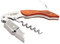 Herbertz, Sommelier-Messer, Kellnermesser, Länge Folienschneider: 3.8 cm, 220200, Korkenzieher, Kapselschneider, Kronkorkenöffner, 2-stufiger Push-Hebel, Pakkaholzschalen