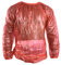 Haian PVC Jogginganzug Sauna-Top (groß, transparent rot)