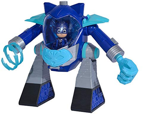 Simba 109402463 PJ Masks Turbo Roboter Catboy, mit Licht, mit Kanone, 23cm