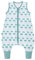 emma & noah Baby Schlafsack mit Füßen 2.5 TOG, Strampelsack für den Herbst und Winter, Bio-Baumwolle, OEKO-TEX Zertifiziert, Kuscheliger Schlafsack für Neugeborere (Wal Blau, 90 cm)