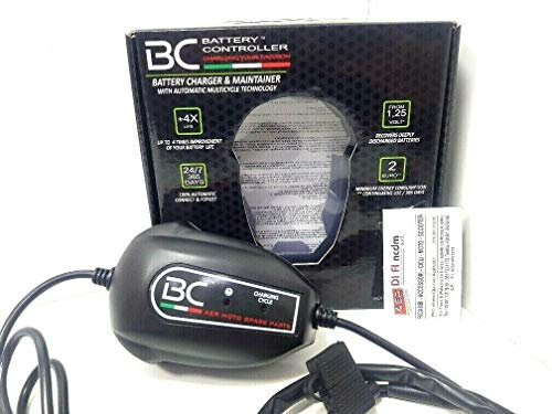 BC Battery Controller BC EASY 4, Caricabatteria e Mantenitore Intelligente a 4 Cicli Batterie Auto e Moto ATV QUAD 12V Piombo-Acido, 1 Amp