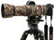 ROLANPRO Manteau imperméable pour Canon RF 100-500 mm F/4,5-7,1 L est USM Camouflage Rain Cover