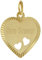 trendor Damen Gravur-Anhänger Gold 333 (8 Kt) Herz mit Namen inklusive Wunsch-Gravur Gravurschmuck aus Echtgold, Schmuckstück für Damen und Herren, 51933