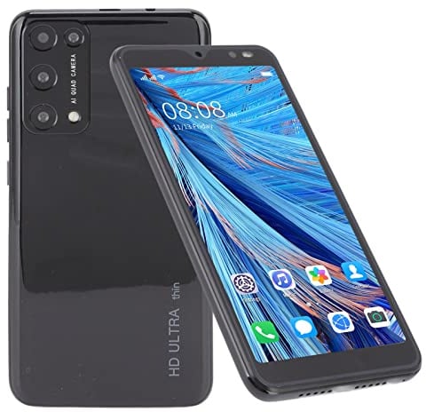 Rino8 Pro 5,45 Tum Olåst Mobiltelefon, 2GB RAM 32GB ROM, Dual SIM Dual Standby för Android Smartphone, 2200mAh Mobiltelefon(Svart)