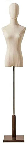 Schneiderpuppen Schneiderbüste Weibliches Kleidformular Mit Kopf, Erwachsener Justierbarer Frau Mannequin-Torso, for Hut/T-Shirt/Hochzeitskleid (Color : Style 2)