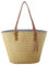 Hsthe Sea Straw Summer Beach Handbag Women's Shoulder Cross Body Shopping Craft Travel Bag with Leather Handles Tassel (Brown)