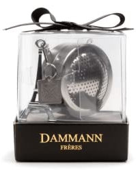Frères Dammann | Infuseur à Chaîne avec Miniature Tour Eiffel | Petit infuseur à thé et tisane