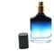 Zénitude Glassworks 20ml Empty Glass Perfume Spray Bottle - Black Gradient to Blue, Transparent Base