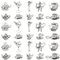 Airssory 100 Stück 10 Stile 3D Teekanne Kelch Weinglas Charms Schwarz Tee Set Tasse Charm Kaffee Tasse Charms für Schmuck Armband Herstellung