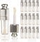 COSIDEA 18PCS Empty 8ML Square clear Lip Gloss Tube Silver big doe foot wand lipgloss tubes for Lip oil tint bottles container