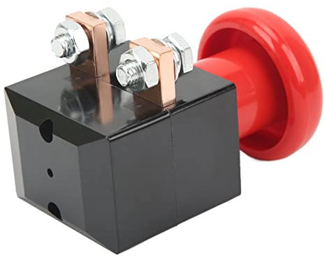 Interruttore A Pulsante di Arresto Emergenza Impermeabile IP67, 220‑250 A, 12‑220 V, Foro Montaggio 50 Mm, per Carrelli Elevatori Veicoli