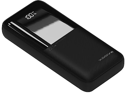 20.000mAh Premium Powerbank mit 2 Ladekabeln 5A 22,5W 4 Output-2 Input