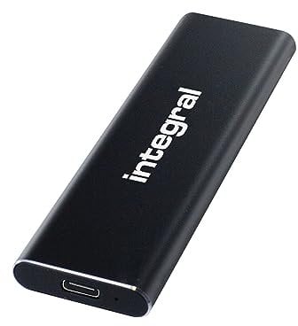Integral SlimXpress 4TB USB & USB-C 3.2 Gen 2 Portable External SSD - Super Fast 1050MB/s Read / 1000MB/s Write speeds, Sleek Aluminium Casing and Plug & Play. Mac, PC, XBOX & Playstation Compatible