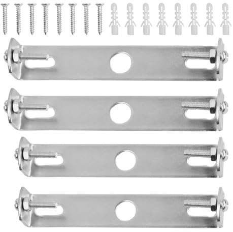 Anseom 4 Pièces Support de Fixation Plafonnier 105mm/110mm Luminaires Support de Plaque de Plafond Plaques de Lampe de Plafond pour Plafonnier de Bureau à Domicile
