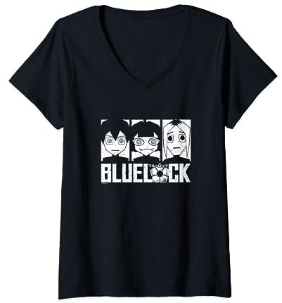Blue Lock Yoichi Isagi Meguru Bachira Gin Gagamaru Portrait V-Neck T-Shirt