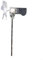 CARMOTTER Pequeña turbina de viento LED rojo generación de energía eólica energía eólica auto iluminación molino de viento modelo G002- luz roja