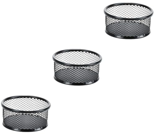 SEWOART 3stücke Aufbewahrungsbox Für Büroklammern Aus Metallgewebe Multifunktionale Und Stapelbare Desktop-organizer-box Für Bürobedarf Praktische Ablage Für Schreibtischzubehör