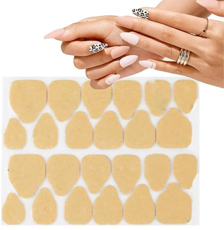 Nbbwwu Onglets adhésifs pour ongles, adhésif pour ongles à presser | 24 pièces (1 feuille) d'onglets adhésifs pour gelée adhésive pour ongles | Autocollants à pression longue durée pour faux ongles,