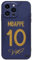 EZB Legend Football Player Themed iPhone Phone Case | Flexible Silicone Cover, Shock Absorbent (Mbappe, iPhone 13 Pro)