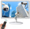Eoulyee 19 Pulgadas Pantalla de monitoreo CCTV Blanca Monitor de cámara de Seguridad Interfaz multifunción HDMI, AV, BNC, VGA, USB, Entrada de PC Monitores LCD de computadora resolución de 1440 x 900