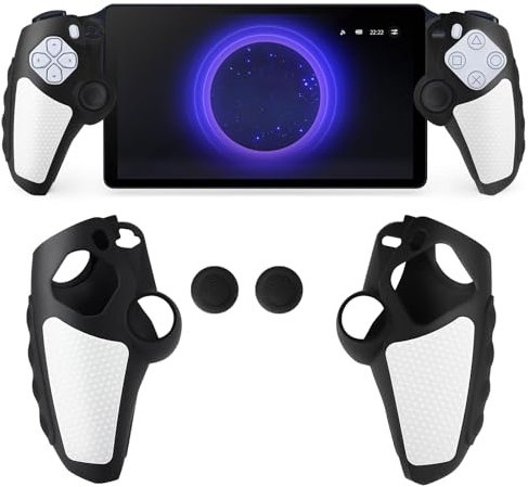 EEEKit Protettiva Cover per PlayStation Portal, Custodia Protettiva in Morbido Silicone con Pollice Cappucci per PS5 Portal Console