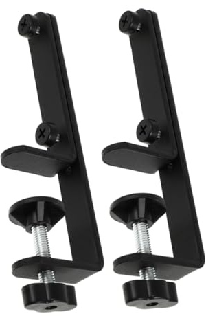 Veemoon 2piezas Soportes De Hierro Para Tablero Perforado Soportes Para Mesa y Escritorio Conectores y Abrazaderas