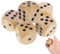 Cinsersr 5 Stück 30mm Große Würfel Set, Würfel Groß, Natur Holz Spielwürfel, Massive Holzwürfel, Natur Holz Würfelspiel, Kartenspiele, Partyspiele und Tabletop-Gaming-Zubehör