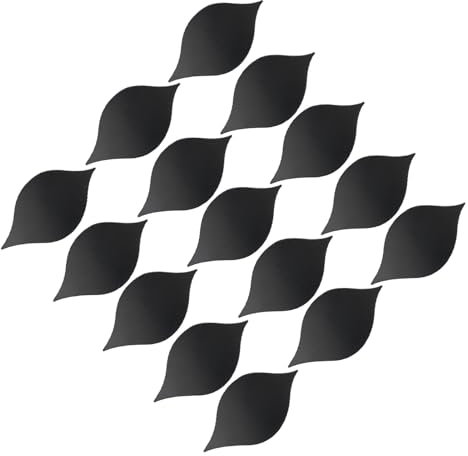 15 Pegatinas de Pared con Espejo en Forma de Lágrima, Acrílico Negro 3D, Decoración Elegante con Líneas y Textura en Capas, Ideal para Sala de Estar, Dormitorio, Baño, Ventana de