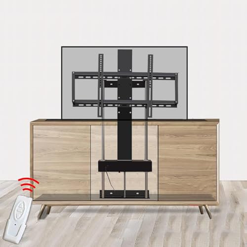 Genérico Soportes para TV, Soporte motorizado, Soporte para TV LCD, Soporte telescópico para TV con Control Remoto, Soporte de elevación automática para TV de 37 a 75 Pulgadas, Soporte de TV con elev