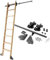Gleitleiterschienen-Set, 6 m, einziehbare Rollschiene, Rundrohr, mobile Bibliothek, Innenraum.
