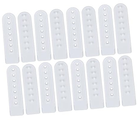 VILLCASE 100stücke Einreihige Kunststoffschnallen Hutschutz Verstellbare Diy-verschlüsse Knöpfe Schnallen Hutschützer Kunststofschnallen Weiß