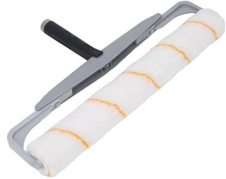 Paint Roller Kit, 18in Paint Roller Frame Set with Detachable End Caps, Professional Paint Roller Compatible with Both Water Based and Oil Based Paints for Walls, Ceiling, Floors