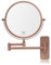 Nicesail Miroir cosmétique avec grossissement 5x - Montage mural - Or rose mat - Miroir grossissant pour salle de bain - Extensible - Avec bras pivotant - Flexible - Double face - Diamètre : 20 cm