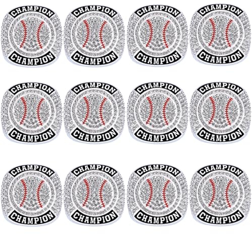 CHXIXUE Baseballring, Größe 7–14, Baseballring, Baseballring, Softball-Ring, Trophäe, Sportball, Auszeichnung, Geschenk, Gewinner, Turnierteam