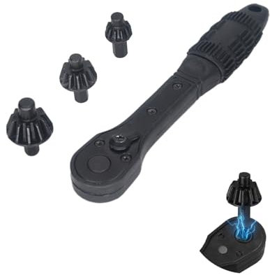 Clé à cliquet magnétique pour mandrin de forage, 12,5 mm/17 mm/21 mm double tête pour mandrin universel clé pour perceuse électrique