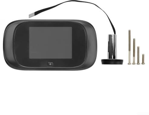 UTTASU Spioncino digitale per porta, con schermo LCD HD da 2,8 pollici, ampio angolo di visione di 100°, per apertura 14-30 mm, spessore porta 35-110 mm, colore nero