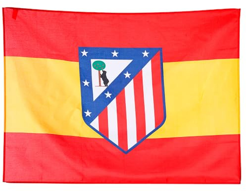 Atlético de Madrid 1903 - Bandera España Escudo 24/25 | Tejido Resistente, Colores Duraderos, Ligera, Fácil de Colgar, Acabado de Calidad