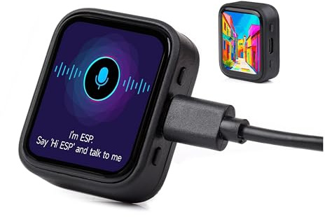 ESP32-S3 1.8inch AMOLED Touch Display, 368×448, Capacitive Touch Chip, ESP32 with Display, 32-bit LX7 Dual-core, Onboard Audio Codec, No Batt