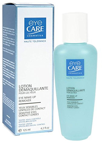 Eye Care Cosmetics Eye Make-Up Remover Lotion 125ml Water Base Blue