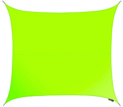 Kookaburra Waterproof Garden Sun Shade Sail Canopy in Lime 98% UV Block (5.4m Square)