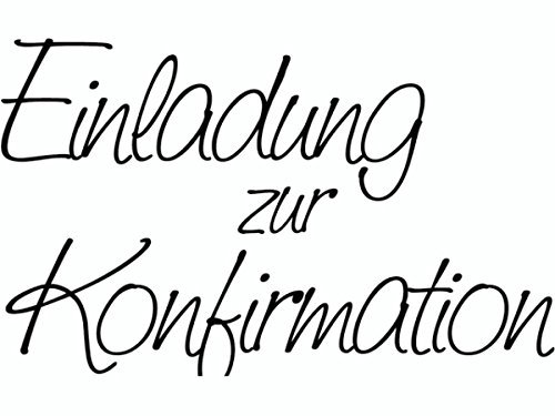 Knorr Prandell 211800101 Knorr prandell 211800101 Stempel aus Holz (Kommunion & Konfirmation) Motivgröße 6,8 x 4,2 cm , Motiv: Einladung zur Konfirmation