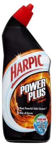 Harpic Power Plus Original | Most Powerful Toilet Cleaner, Kills all Germs (Pack of 6, 750ml)