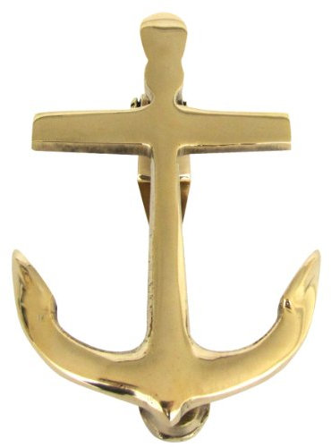 Türklopfer, massives Messing, Schiffsanker