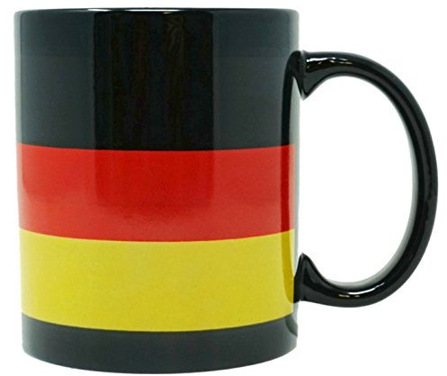 Funny Guy Mugs Deutsche Flagge Keramik Kaffeetasse 11oz - Kaffeetassen für Frauen und Männer - Neuheit Kaffeetasse mit Sprüchen - Deutschland Flagge Tasse