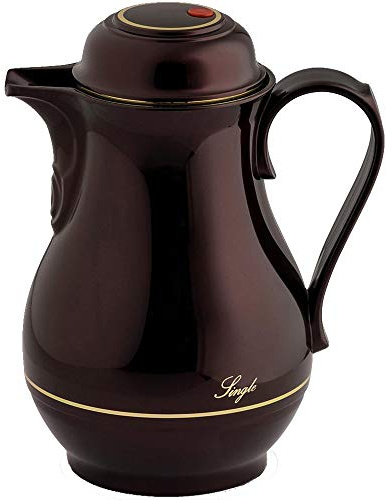 Rotpunkt 530 BLACKCHERRY Isolierkanne Nummer 530 0,5 L, Kunststoff, schwarz-rot, 20 x 10 x 10 cm