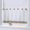 Joyswahl Bistrogardine Voile Schlaufen Scheibengardine Mia Küchen Transparenter Vorhang HxB 45x120cm Braun 1er Pack