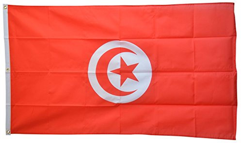 Flaggenfritze Fahne/Flagge Tunesien - 150 x 250 cm + gratis Sticker, XXL-Fahne
